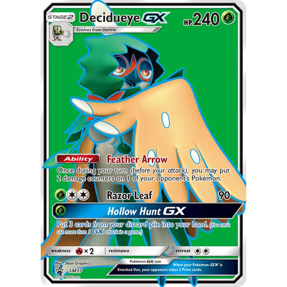 Decidueye-GX Promo SM37 Pokemon Card Game Sun & Moon Promos