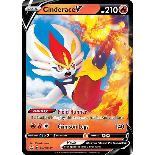 Cinderace V Promo SWSH015 Pokemon Card Game Sword & Shield Promos