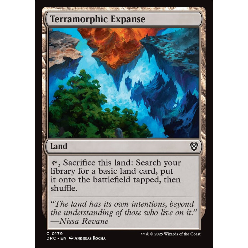 Terramorphic Expanse, 179, common, Magic: The Gathering, Aetherdrift Commander
