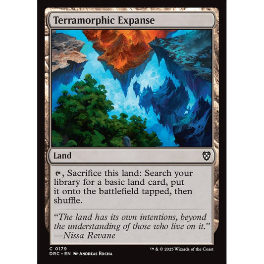 Terramorphic Expanse, 179, common, Magic: The Gathering, Aetherdrift Commander
