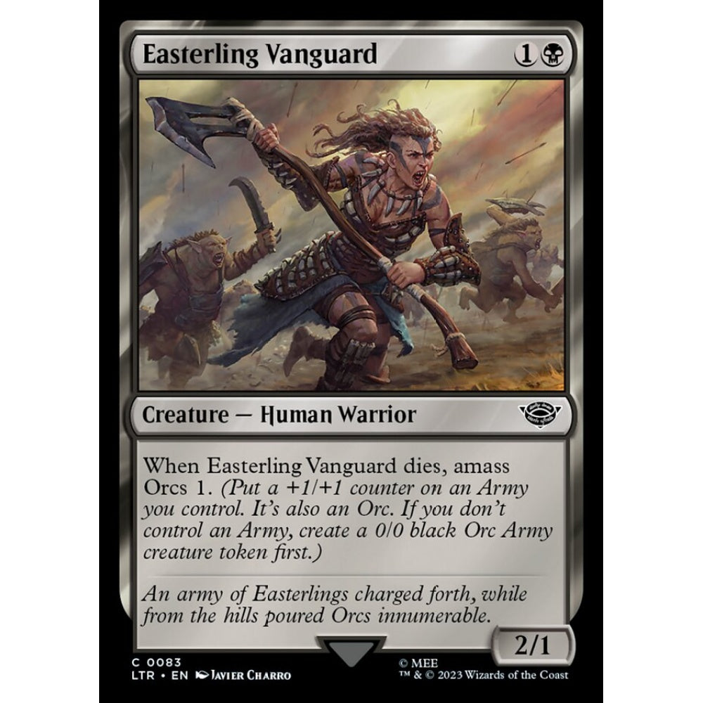 Easterling Vanguard, common, 83, Magic the Gathering, The Lord of the Rings: Tales of Middle-earth
