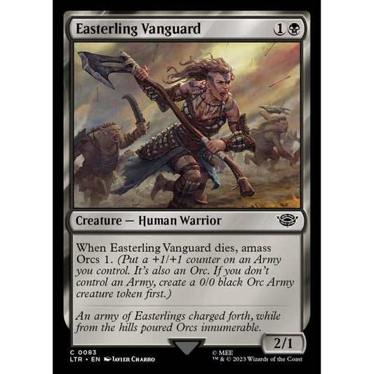 Easterling Vanguard, common, 83, Magic the Gathering, The Lord of the Rings: Tales of Middle-earth