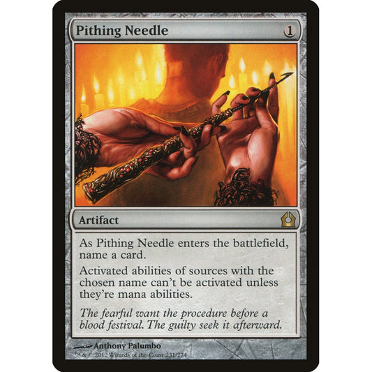 Pithing Needle rare 231 Magic the Gathering Return to Ravnica