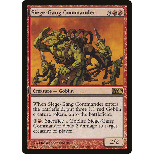 Siege-Gang Commander rare 157 Magic the Gathering Magic 2010