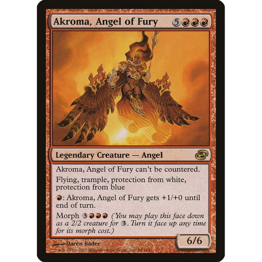 Akroma, Angel of Fury rare 94 Magic the Gathering Planar Chaos