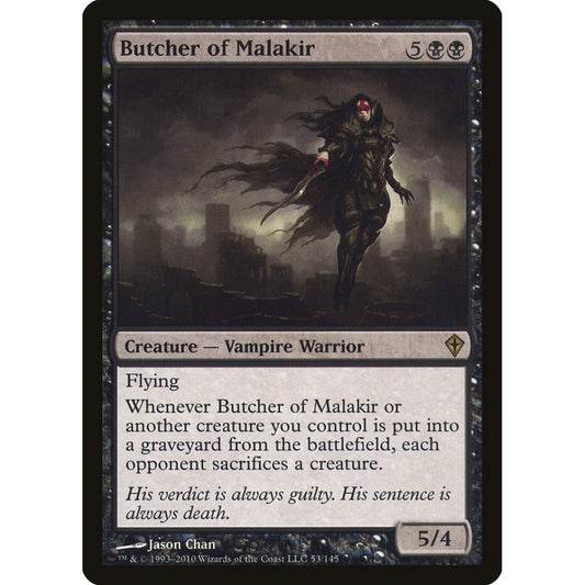 Butcher of Malakir rare 53 Magic the Gathering Worldwake