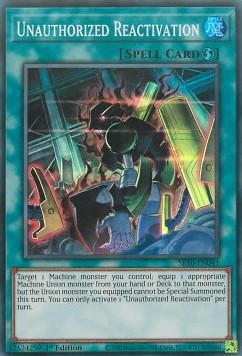 Unauthorized Reactivation - Structure Deck: Mechanized Madness (Super Rare) [SR10-041]