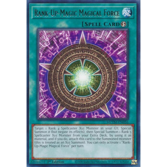 Rank-Up-Magic Magical Force MZTM-EN056 Rare Yu-Gi-Oh Maze of the Master