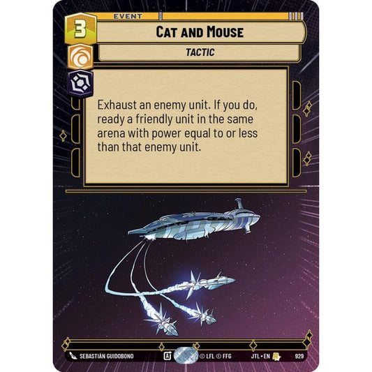 Cat and Mouse, R, JTL 929) Hyperspace Foil, Star Wars Unlimited