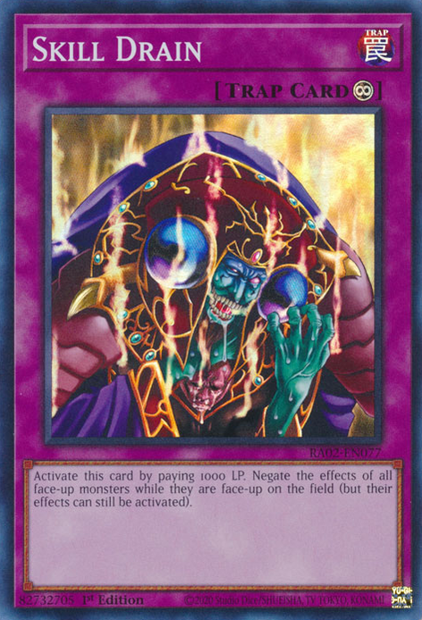 Skill Drain OP19-EN003 Ultimate Ultimate Rare Yu-Gi-Oh OTS Tournament Pack 19 in Art