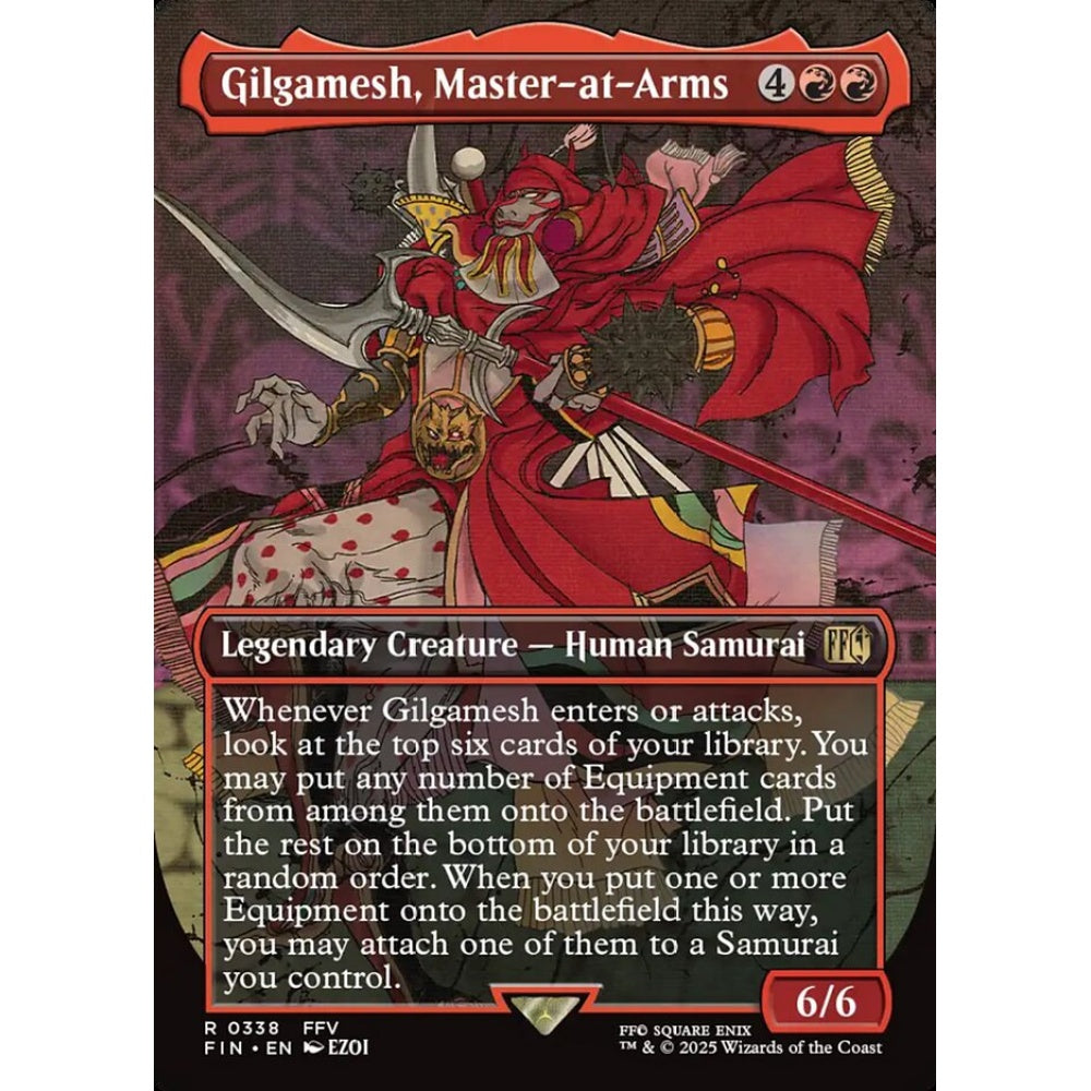Gilgamesh, Master-at-Arms rare 338 Magic the Gathering Final Fantasy