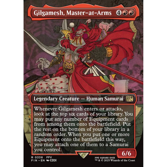 Gilgamesh, Master-at-Arms rare 338 Magic the Gathering Final Fantasy
