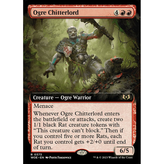 Ogre Chitterlord, rare, 373, Magic the Gathering, Wilds of Eldraine