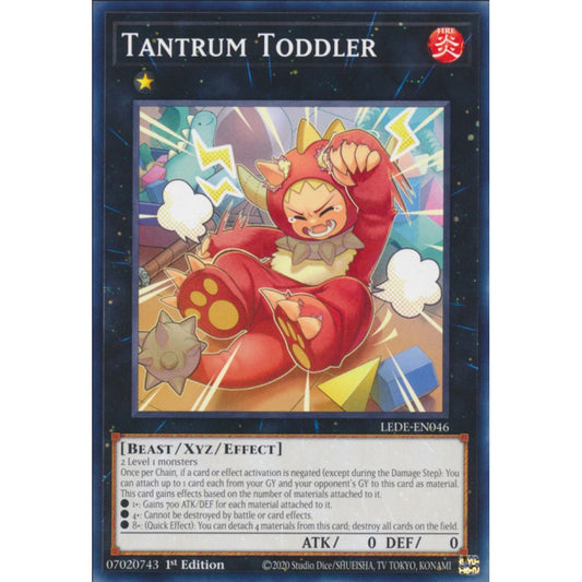 Tantrum Toddler, LEDE-EN046, Common, Yu-Gi-Oh!, Legacy of Destruction