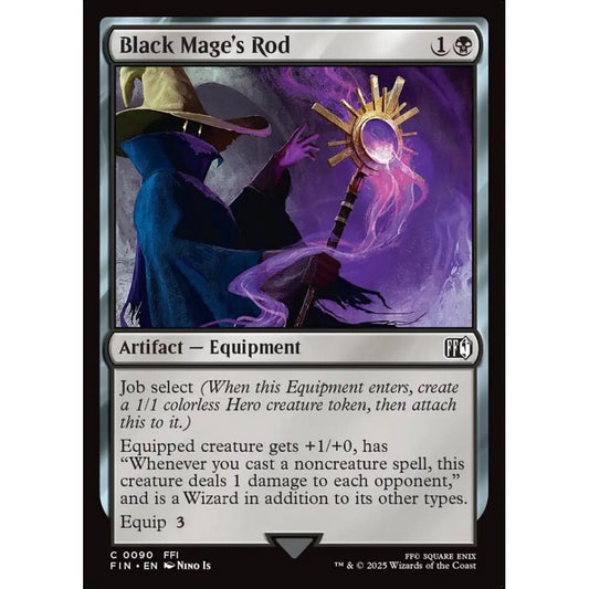 Black Mage's Rod common 90 Magic the Gathering Final Fantasy