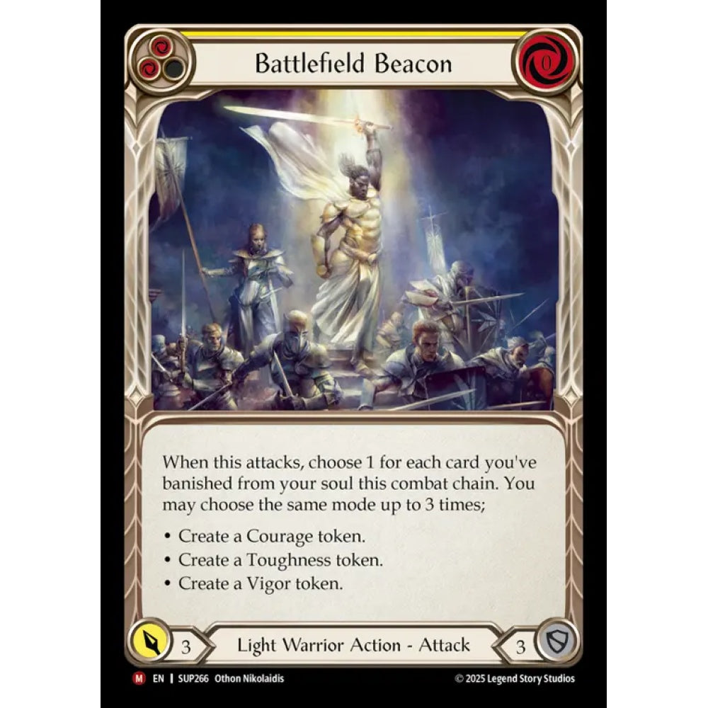 Battlefield Beacon SUP266 Majestic Flesh & Blood Trading Card Game Super Slam in Regular Art