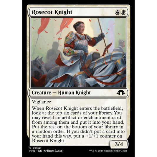 Rosecot Knight, 42, common, Magic: The Gathering, Modern Horizons 3