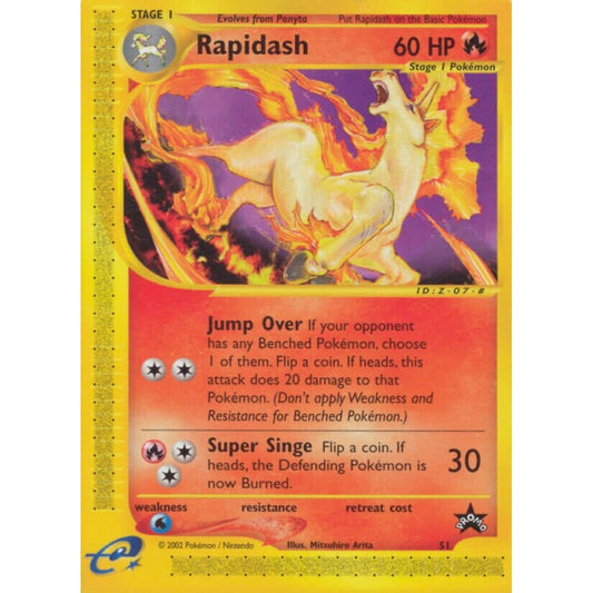 Rapidash Promo 51 Pokemon Card Game Wizards of the Coast Promos
