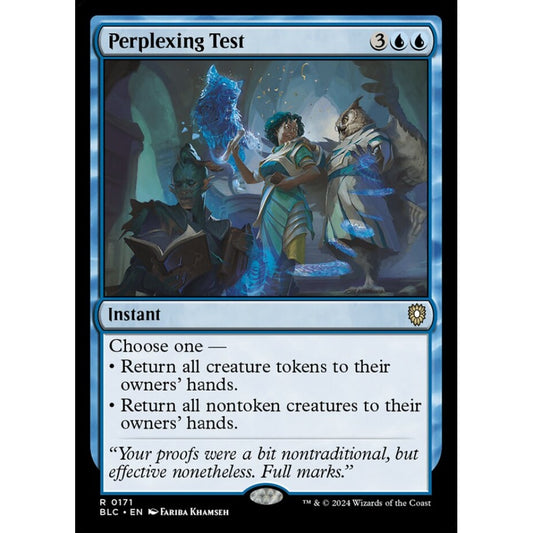 Perplexing Test, 171, rare, Magic: The Gathering, Bloomburrow