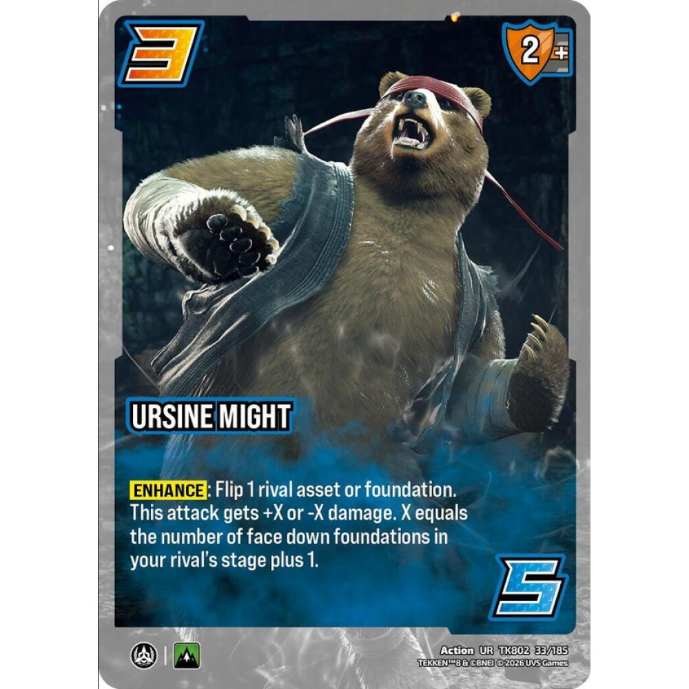 Ursine Might 33/185 TK802 Universus Tekken 8 Action UR