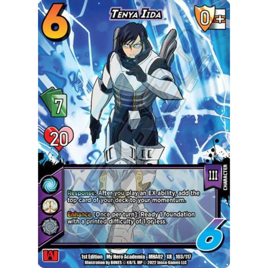 Tenya Iida, 103/117, XR, UniVersus, MHA02 Crimson Rampage