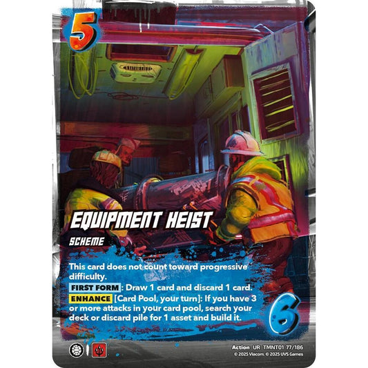 Equipment Heist 77/186 TMNT01 Universus Teenage Mutant Ninja Turtles Action UR
