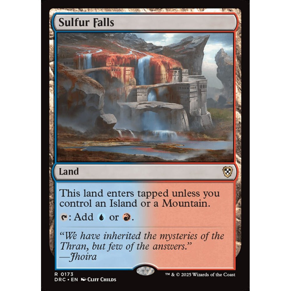 Sulfur Falls, 173, rare, Magic: The Gathering, Aetherdrift Commander