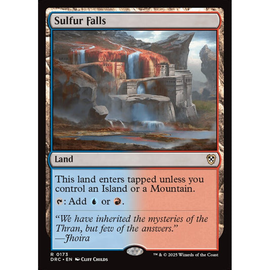 Sulfur Falls, 173, rare, Magic: The Gathering, Aetherdrift Commander