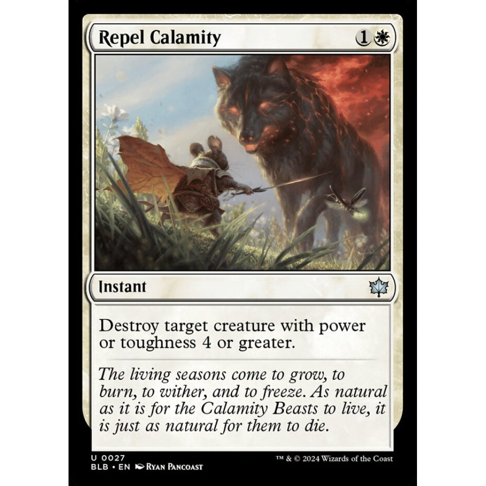 Repel Calamity, 27, uncommon, Magic: The Gathering, Bloomburrow