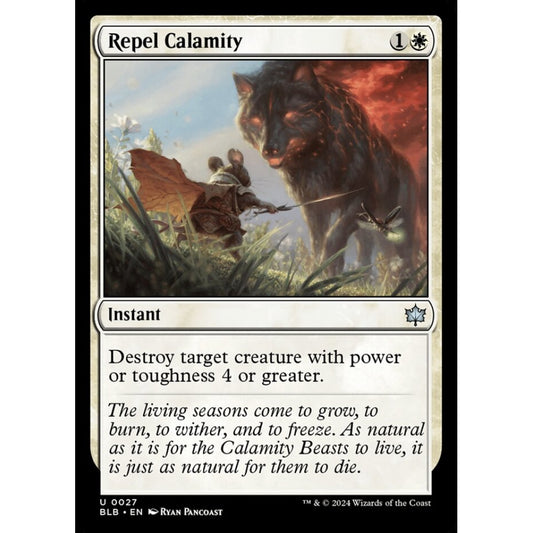 Repel Calamity, 27, uncommon, Magic: The Gathering, Bloomburrow