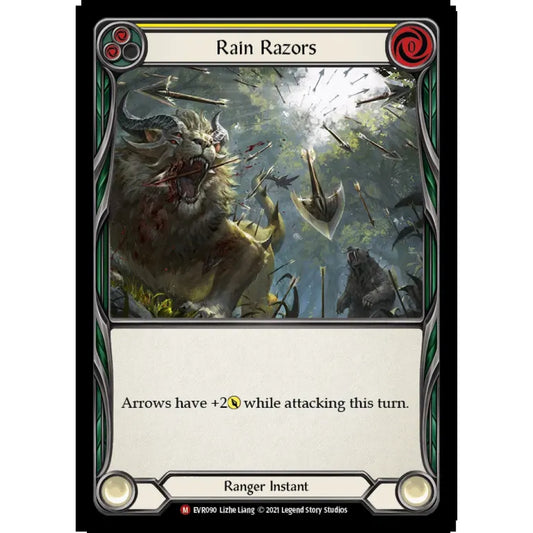 Rain Razors EVR090 Majestic Flesh & Blood Trading Card Game Everfest in Regular Art