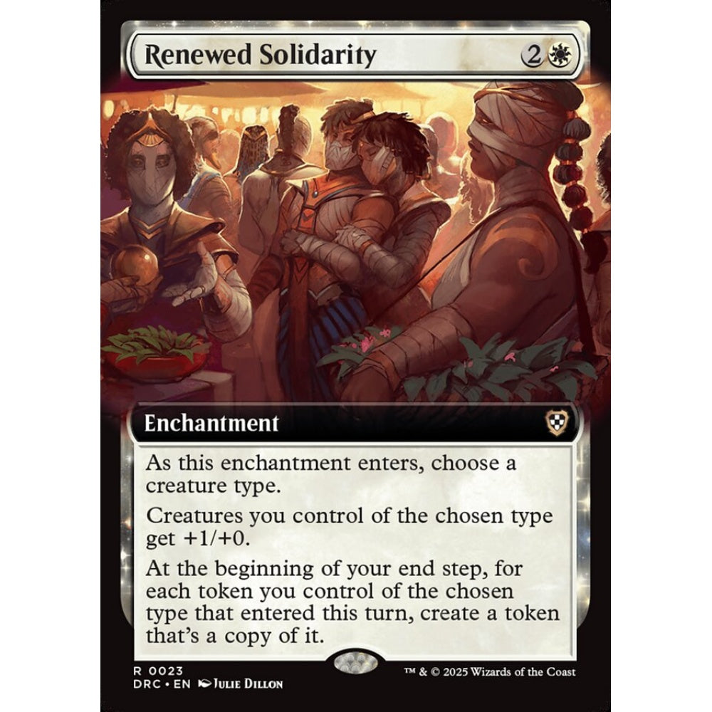 Renewed Solidarity, 23, rare, Magic: The Gathering, Aetherdrift Commander