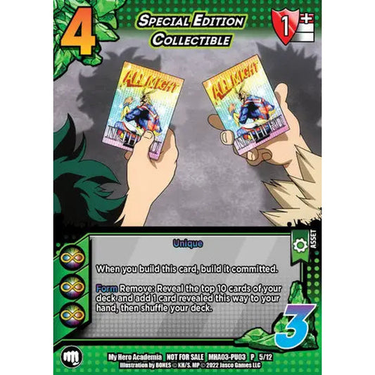 Special Edition Collectible, 5/12, P, UniVersus, Promos