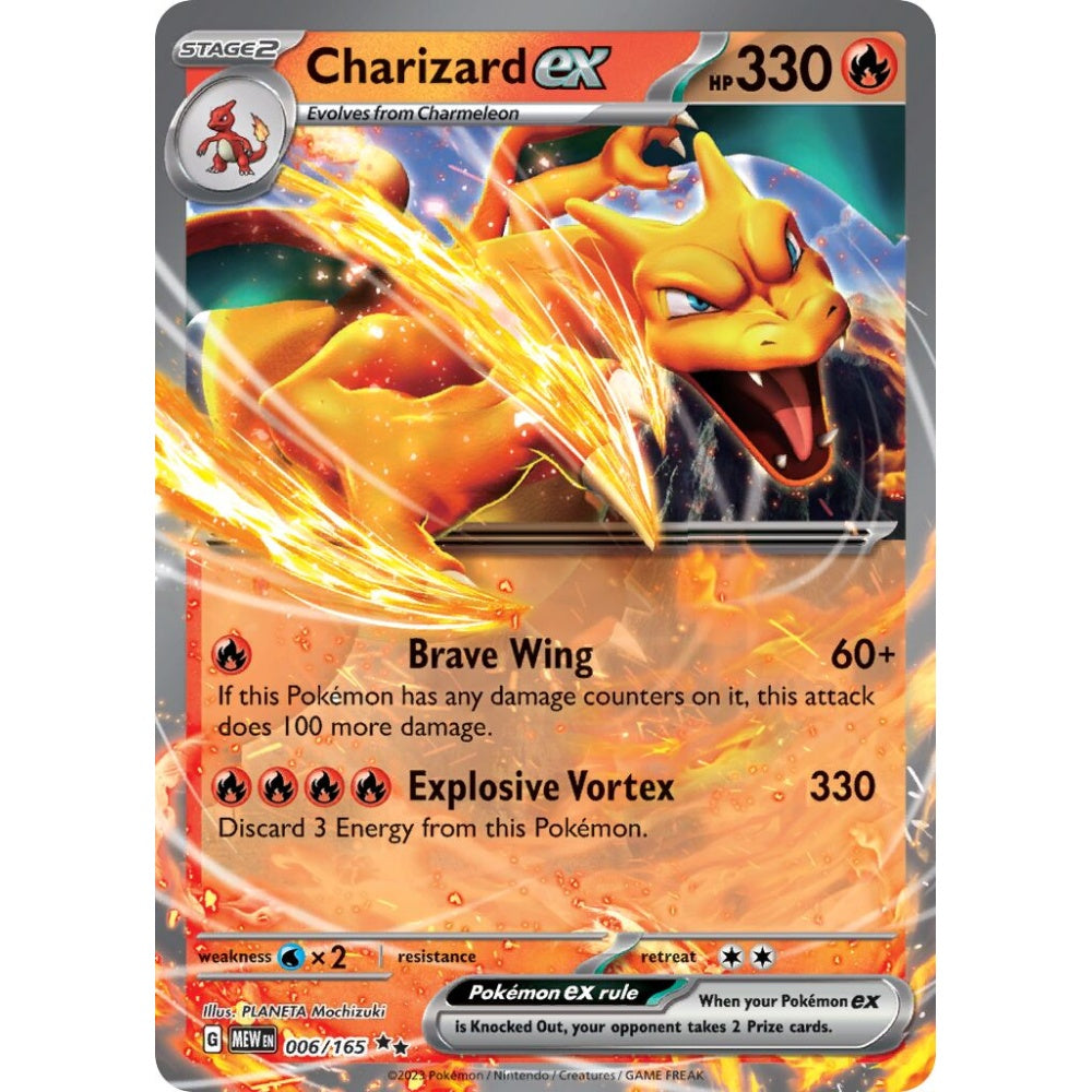 Charizard ex Double Rare 006/165 Pokemon Card Game Pokémon 151