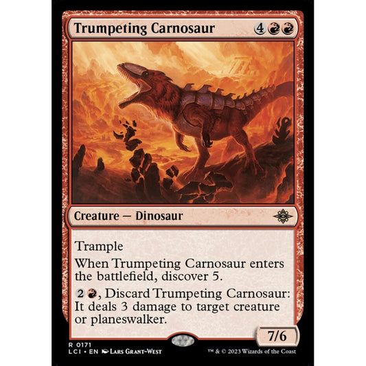 Trumpeting Carnosaur rare 171 Magic the Gathering The Lost Caverns of Ixalan