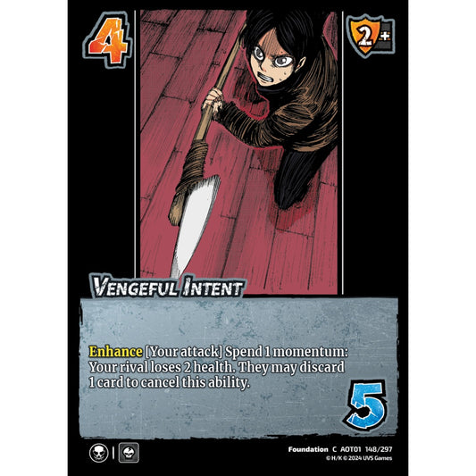 Vengeful Intent, 148/297, C, UniVersus, Attack on Titan: Battle for Humanity