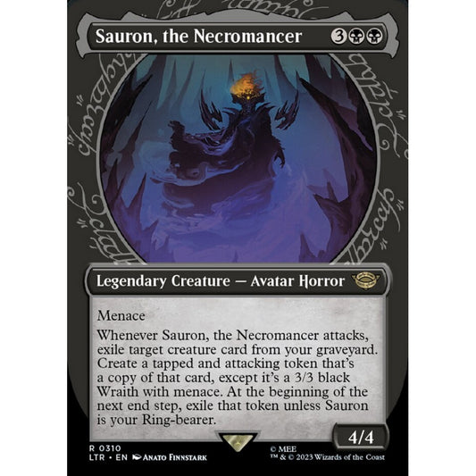 Sauron, the Necromancer, rare, 310, Magic the Gathering, The Lord of the Rings: Tales of Middle-earth