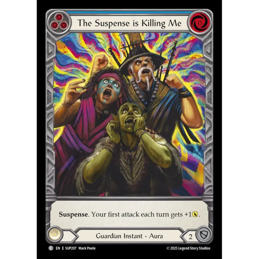 The Suspense is Killing Me SUP207-CF Common Flesh & Blood Trading Card Game Super Slam in Cold Foil Art