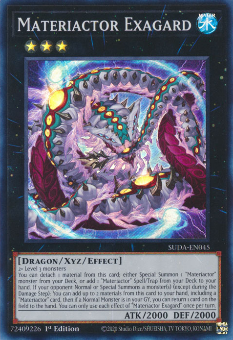 Materiactor Exagard SUDA-EN045 Super Super Rare Yu-Gi-Oh Supreme Darkness in Art