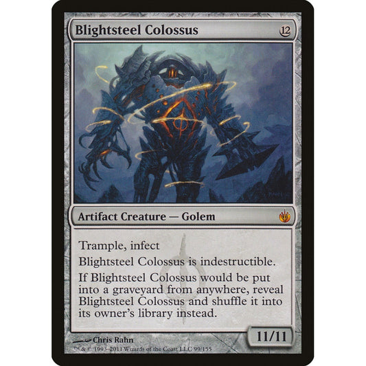 Blightsteel Colossus mythic 99 Magic the Gathering Mirrodin Besieged