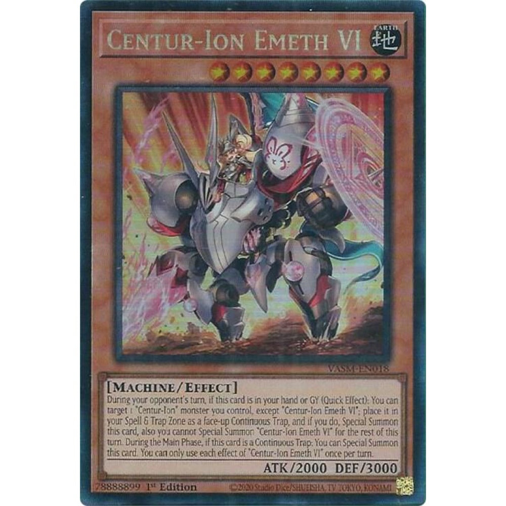 Centur-Ion Emeth VI (CR) VASM-EN018 Collector's Rare Yu-Gi-Oh Valiant Smashers