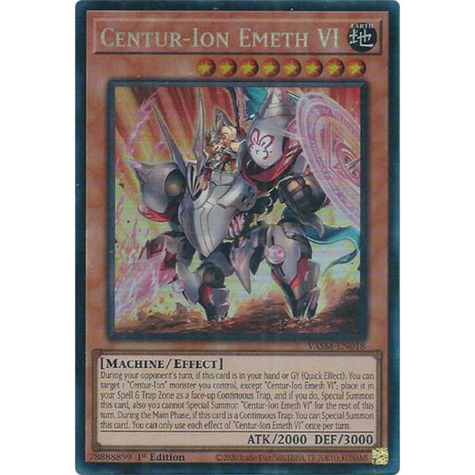 Centur-Ion Emeth VI (CR) VASM-EN018 Collector's Rare Yu-Gi-Oh Valiant Smashers