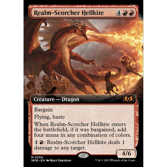 Realm-Scorcher Hellkite, mythic, 350, Magic the Gathering, Wilds of Eldraine