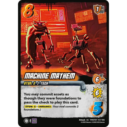 Machine Mayhem 147/186 TMNT01 Universus Teenage Mutant Ninja Turtles Attack UC