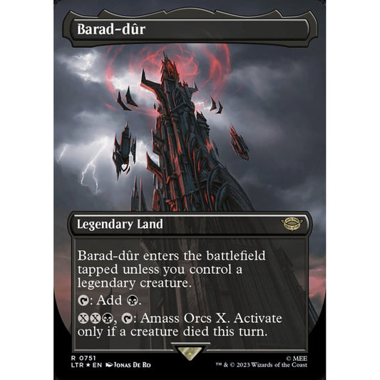 Barad-dûr, rare, 751, Magic the Gathering, The Lord of the Rings: Tales of Middle-earth