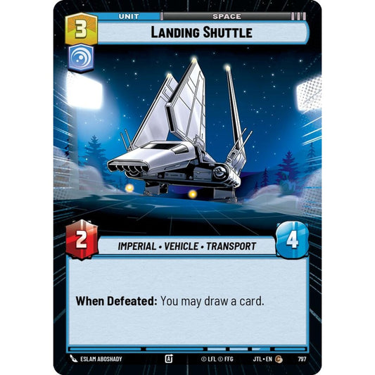 Landing Shuttle, C, JTL 797) Hyperspace Foil, Star Wars Unlimited