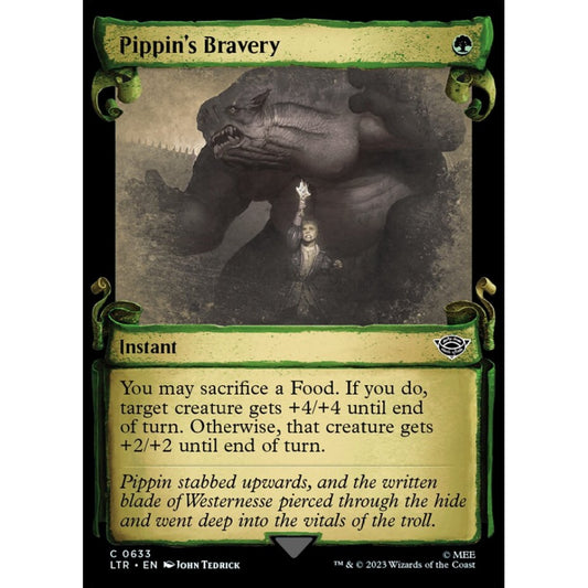 Pippin's Bravery, common, 633, Magic the Gathering, The Lord of the Rings: Tales of Middle-earth