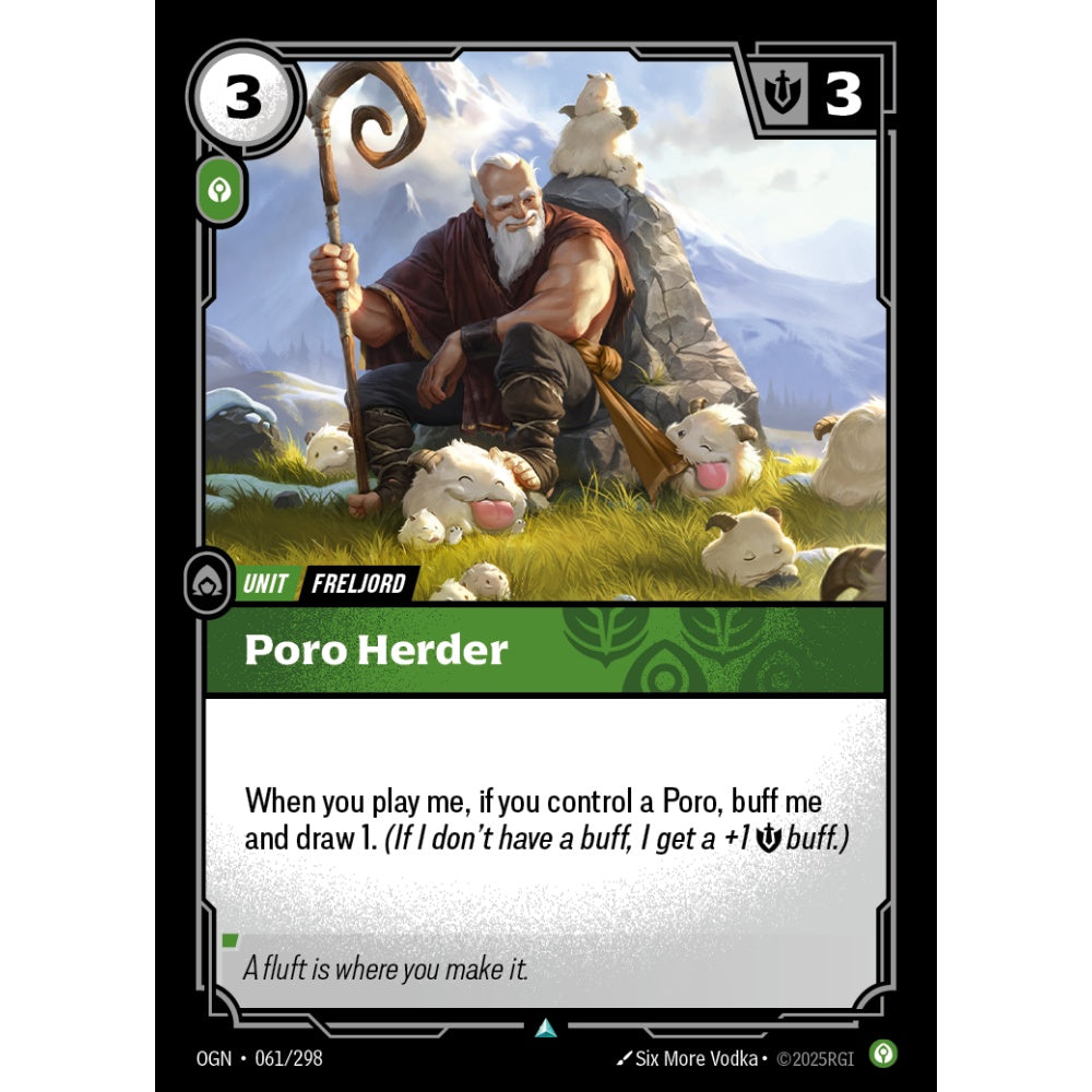 Poro Herder OGN-061/298 Riftbound Card Game Origins Uncommon