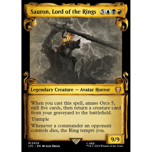 Sauron, Lord of the Rings, mythic, 478, Magic the Gathering, Tales of Middle-earth Commander