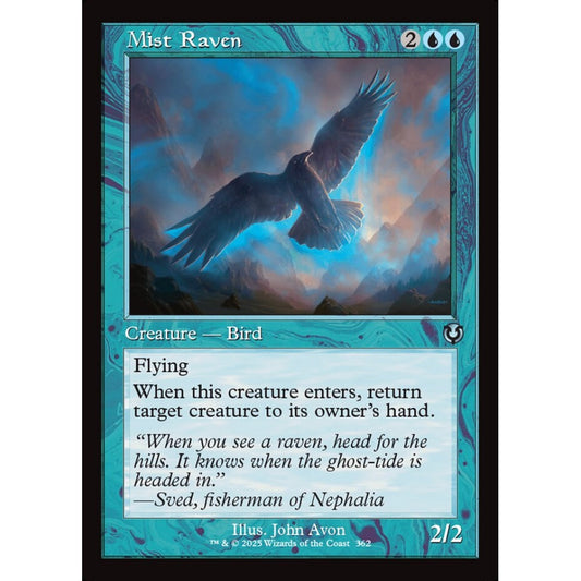 Mist Raven, 362, uncommon, Magic: The Gathering, Innistrad Remastered